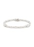 Main View - Click To Enlarge - CZ BY KENNETH JAY LANE - Cubic Zirconia Rhodium Plated Brass Tennis Bracelet