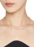 Figure View - Click To Enlarge - CZ BY KENNETH JAY LANE - Cubic Zirconia Rhodium Plated Brass Bezel Dangle Necklace