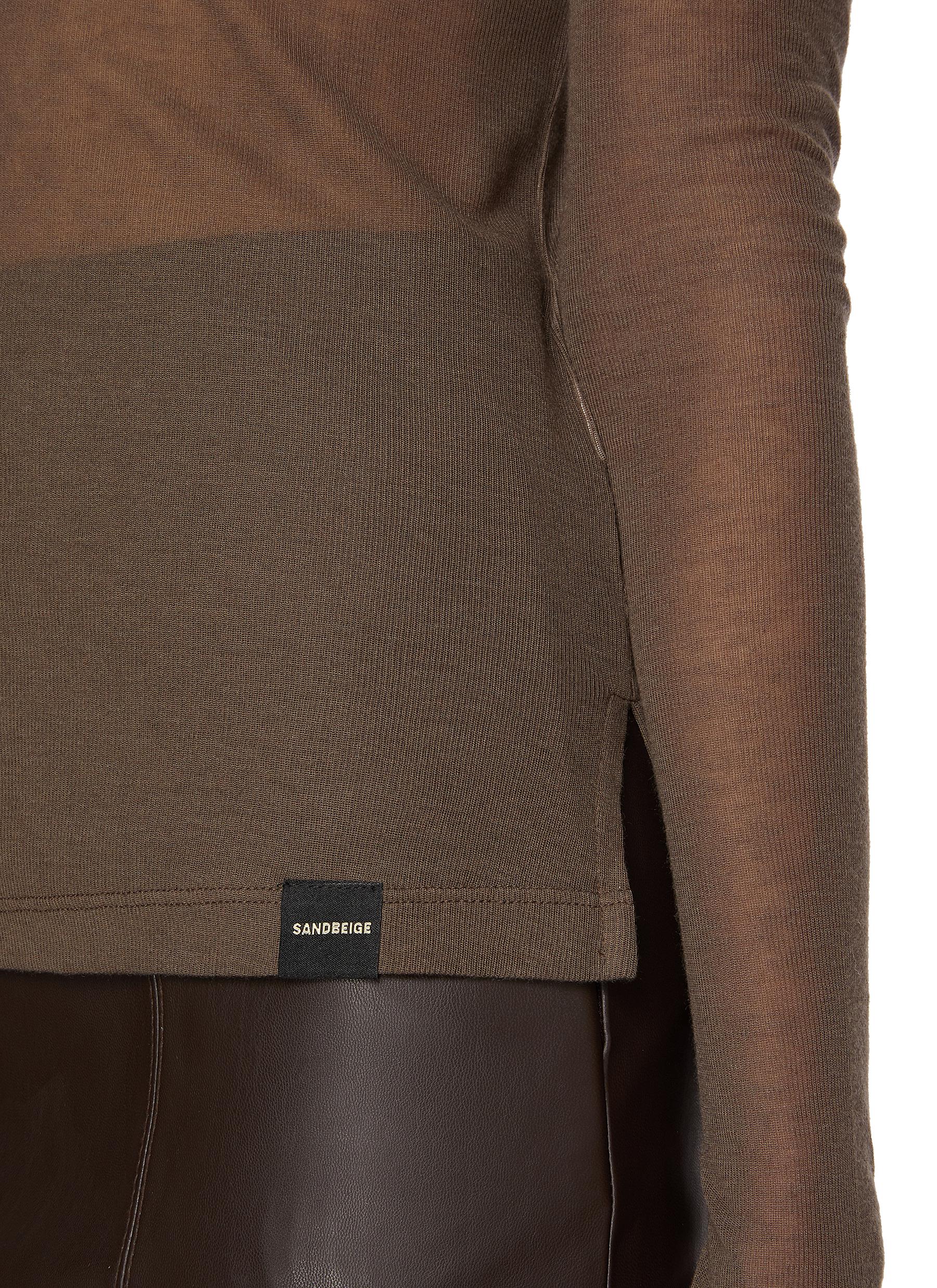 Sandy Turtleneck Wool Blend Top - Thumbnail 4