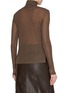 Back View - Click To Enlarge - SANDBEIGE - Sandy Turtleneck Wool Blend Top