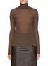 Main View - Click To Enlarge - SANDBEIGE - Sandy Turtleneck Wool Blend Top