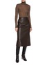 Figure View - Click To Enlarge - SANDBEIGE - Sandy Turtleneck Wool Blend Top