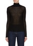 Main View - Click To Enlarge - SANDBEIGE - Sandy Turtleneck Wool Blend Top