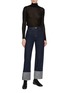 Figure View - Click To Enlarge - SANDBEIGE - Sandy Turtleneck Wool Blend Top