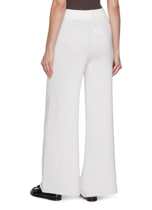 Back View - Click To Enlarge - WILD CASHMERE - Stella Knitted Wide Leg Wool Cashmere Pants