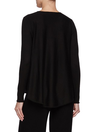 Back View - Click To Enlarge - WILD CASHMERE - A Fit Crewneck Silk Cashmere Sweater