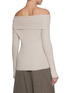 Back View - Click To Enlarge - WILD CASHMERE - April Off Shoulder Roll Neck Ribbed Silk Cashmere Sweater