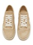 Detail View - Click To Enlarge - PRADA - Downtown Suede Low Top Womens Sneakers