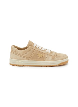 Main View - Click To Enlarge - PRADA - Downtown Suede Low Top Womens Sneakers