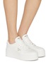 Figure View - Click To Enlarge - PRADA - Downtown Bold Leather Women's Sneakers