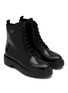 Detail View - Click To Enlarge - PRADA - DiapasonI Leather Combat Boots