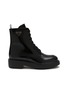 Main View - Click To Enlarge - PRADA - DiapasonI Leather Combat Boots