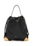 Main View - Click To Enlarge - SACAI - Corner Metal Drawstring Shoulder Bag