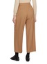 Back View - Click To Enlarge - SANDBEIGE - Marlenka Cropped Wool Pants