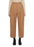 Main View - Click To Enlarge - SANDBEIGE - Marlenka Cropped Wool Pants