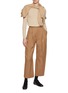 Figure View - Click To Enlarge - SANDBEIGE - Marlenka Cropped Wool Pants