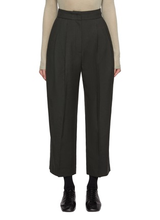 Main View - Click To Enlarge - SANDBEIGE - Marlenka Cropped Wool Pants