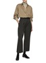 Figure View - Click To Enlarge - SANDBEIGE - Marlenka Cropped Wool Pants