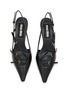 Detail View - Click To Enlarge - MIU MIU - 55 Buckles Leather Slingbacks