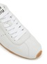 Detail View - Click To Enlarge - MIU MIU - Flat Suede Leather Women's Sneakers