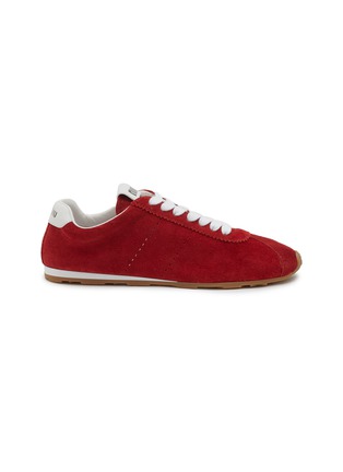 Main View - Click To Enlarge - MIU MIU - Flat Suede Women's sneakers