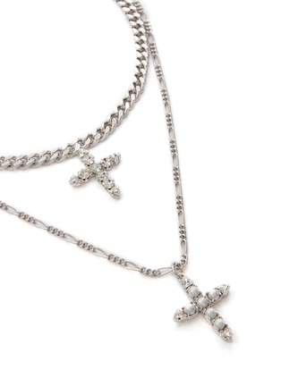 Detail View - Click To Enlarge - JOOMI LIM - Don't Preach Rhodium Necklace