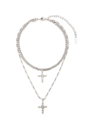 Main View - Click To Enlarge - JOOMI LIM - Don't Preach Rhodium Necklace