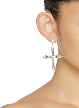 Figure View - Click To Enlarge - JOOMI LIM - Holy Chic Rhodium Earrings