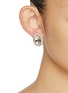 Front View - Click To Enlarge - JOOMI LIM - Nina Stud Rhodium Earrings