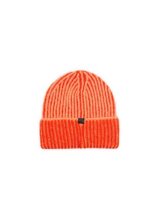 Figure View - Click To Enlarge - MAPOÉSIE - Logo Patch Knit Fold Beanie