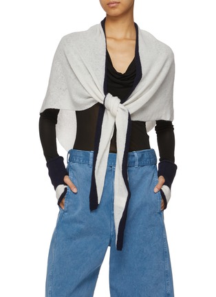 Figure View - Click To Enlarge - MAPOÉSIE - Liv Triangle Wool Cashmere Scarf