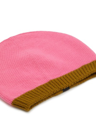 Detail View - Click To Enlarge - MAPOÉSIE - Logo Patch Wool Cashmere Beanie