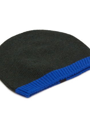 Detail View - Click To Enlarge - MAPOÉSIE - Logo Patch Wool Cashmere Beanie