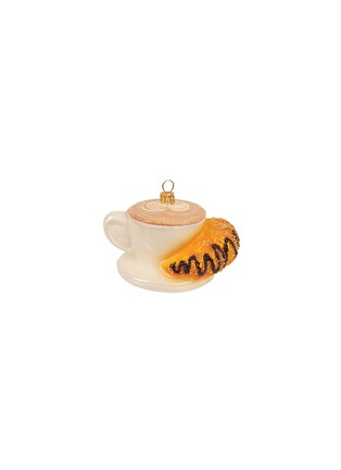 Main View - Click To Enlarge - IMPULS - Coffee Cup with Croissant Bauble