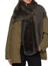 Figure View - Click To Enlarge - GUSHLOW & COLE - Mixed Shearling Wrap Scarf