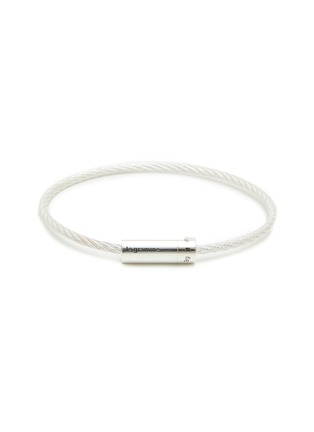 Main View - Click To Enlarge - LE GRAMME - 9G Polished Silver Cable Bracelet