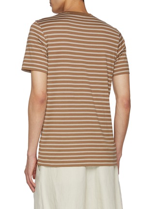 Back View - Click To Enlarge - SUNSPEL - Striped Cotton T-Shirt