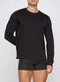 Figure View - Click To Enlarge - SKIMS - SKIMS Cotton Classic Long Sleeve T-Shirt