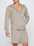 Figure View - Click To Enlarge - SKIMS - Jersey Lounge Zip Up Hoodie