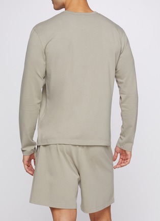 Front View - Click To Enlarge - SKIMS - Jersey Lounge Long Sleeved T-Shirt
