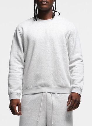 Detail View - Click To Enlarge - SKIMS - Fleece Lounge Classic Crewneck Sweater