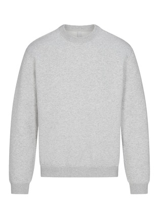 Main View - Click To Enlarge - SKIMS - Fleece Lounge Classic Crewneck Sweater