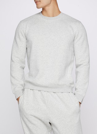 Figure View - Click To Enlarge - SKIMS - Fleece Lounge Classic Crewneck Sweater