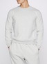 Figure View - Click To Enlarge - SKIMS - Fleece Lounge Classic Crewneck Sweater