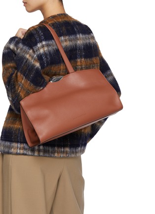 Figure View - Click To Enlarge - BENEDETTA BRUZZICHES - Large Serena Leather Tote Bag