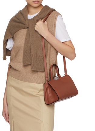 Figure View - Click To Enlarge - BENEDETTA BRUZZICHES - Le Petite Serena Leather Top Handle Bag