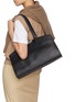 Figure View - Click To Enlarge - BENEDETTA BRUZZICHES - Large Serena Leather Tote Bag