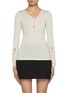 Main View - Click To Enlarge - CRUSH COLLECTION - Silk Cashmere V-Neck Top