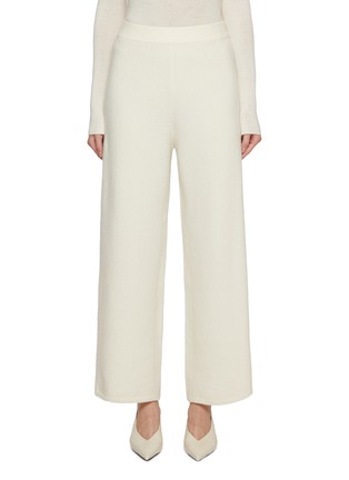 Main View - Click To Enlarge - CRUSH COLLECTION - Boiled Cashmere Wide Leg Pants