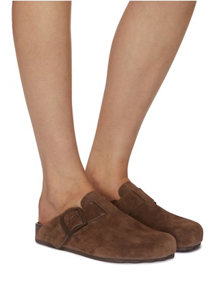 Figure View - Click To Enlarge - BALENCIAGA - Sunday Suede Mules